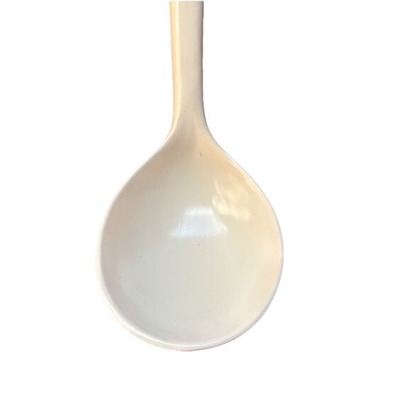 Vtg EKCO USA Nylon Plastic Soup Serving 12” Almond Rounded Kitchen Rare Spoon - Picture 2 of 6
